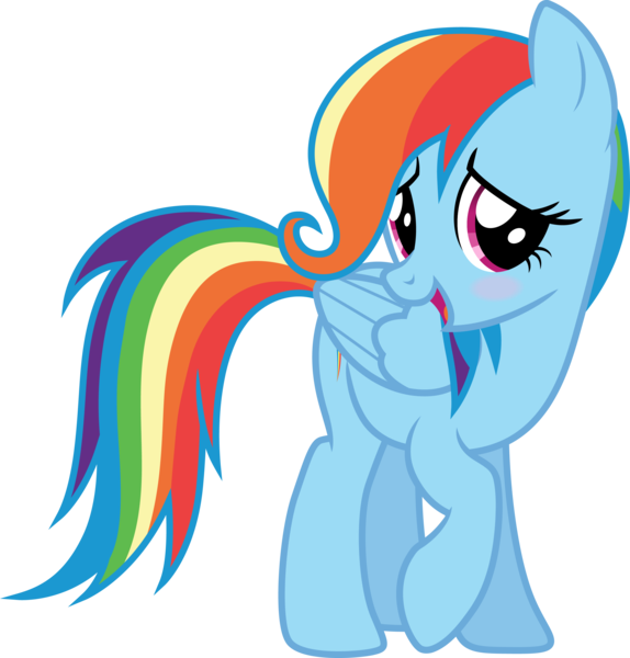 Size: 3000x3134 | Tagged: safe, artist:cloudy glow, derpibooru import, rainbow dash, pegasus, g4, newbie dash, care mare, female, image, my little pony, png, rainbow shy dash, simple background, transparent background, vector