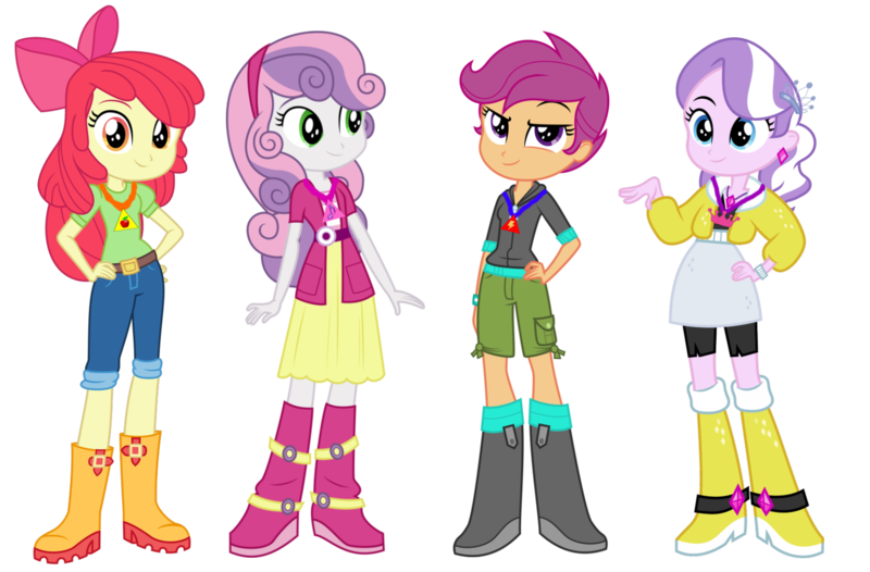 Size: 1632x1073 | Tagged: safe, artist:masem, artist:sketchmcreations, artist:starryshineviolet, derpibooru import, editor:jbrony, apple bloom, diamond tiara, scootaloo, sweetie belle, human, best in show: the pre-show, equestria girls, g4, spoiler:eqg series (season 2), 2014, belt, boots, bow, clothes, cute, diasweetes, dragon tales, dreamworks face, ear piercing, earring, eqg promo pose set, eyebrows, female, hair bow, hand on hip, high heel boots, hoodie, image, jacket, jewelry, looking at you, modesty, my little pony equestria girls: better together, my little pony equestria girls: rainbow rocks, necklace, pants, piercing, png, raised eyebrow, shirt, shoes, short pants, shorts, simple background, smiling, smiling at you, smirk, standing, t-shirt, transparent background, vector