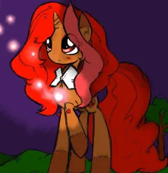 Size: 1280x1317 | Tagged: safe, artist:askaponywithbraces, derpibooru import, oc, oc:romancedy, pony, unicorn, female, horn, image, jpeg, mare, solo