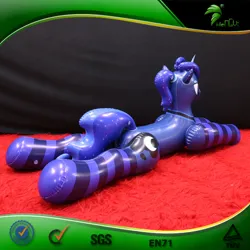 Size: 750x750 | Tagged: safe, derpibooru import, princess luna, inflatable pony, pony, unicorn, g4, bootleg, butt, clothes, facing away, female, frame, hongyi, horn, image, inflatable, inflatable unicorn, inflation valve, irl, jpeg, lying down, mare, opaque inflatable, photo, plot, ponytail, prone, race swap, socks, solo, striped socks, unicorn luna