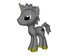 Size: 2000x1500 | Tagged: safe, artist:taionafan369, derpibooru import, editor:taionafan369, oc, oc:dead metal, ponified, pony, unicorn, pony creator, g4, 3d, 3d pony creator, horn, house robot, housebot, image, male, male oc, png, ponylumen, robot wars, simple background, solo, stallion, stallion oc, transparent background, unicorn oc, unshorn fetlocks