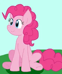 Size: 805x953 | Tagged: safe, artist:cmara, derpibooru import, pinkie pie, earth pony, g4, female, image, png, sitting, solo