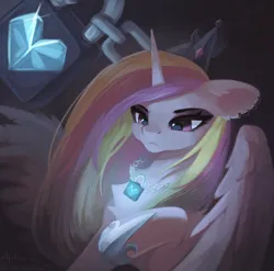 Size: 2028x2000 | Tagged: safe, artist:anku, derpibooru import, princess cadance, alicorn, pony, g4, image, mirror universe, png, solo