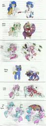 Size: 2160x5892 | Tagged: grimdark, artist:肝到驾崩, derpibooru import, oc, oc:misty violence, earth pony, pegasus, pony, undead, unicorn, zombie, zombie pony, death, horn, image, jpeg, knife, reference sheet, sword, tentacles, weapon