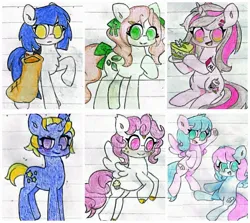 Size: 2160x1930 | Tagged: safe, artist:肝到驾崩, derpibooru import, oc, oc:misty violence, earth pony, pegasus, unicorn, fanfic:misty and school, horn, image, jpeg, reference sheet