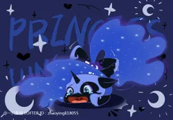 Size: 750x522 | Tagged: safe, artist:zhaoyingli18055, derpibooru import, nightmare moon, alicorn, pony, image, jpeg, solo