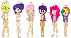 Size: 1827x975 | Tagged: safe, artist:annasabi101, derpibooru import, applejack, fluttershy, pinkie pie, rainbow dash, rarity, twilight sparkle, human, g4, humanized, image, jpeg, mane six, simple background, white background