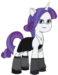 Size: 1332x1718 | Tagged: safe, artist:edy_january, artist:prixy05, derpibooru import, edit, editor:edy_january, vector edit, rarity, pony, unicorn, g4, g5, my little pony: tell your tale, black dress, clothes, diamon necklace, dress, g4 to g5, garter belt, garter belt leggings, garter straps, generation leap, gloves, high heels, horn, iconic, iconic dialogue, image, jewelry, lace, looking at you, necklace, png, shoes, simple background, socks, solo, stockings, thigh highs, transparent background, vector, vulgar description