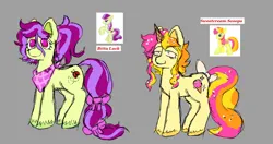 Size: 2664x1403 | Tagged: safe, derpibooru import, bitta luck, sweetcream scoops, earth pony, pony, unicorn, g4, female, horn, image, mare, png