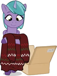 Size: 869x1153 | Tagged: safe, artist:equestriaexploration, derpibooru import, alicorn, pony, g5, clothes, image, png, shiny sparks, simple background, solo, sweater, transparent background