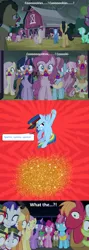 Size: 1272x3568 | Tagged: artist needed, safe, anonymous artist, artist:peremarquette1225, artist:starshinecelestalis, derpibooru import, edit, edited screencap, screencap, apple bloom, applejack, big macintosh, cheerilee, cherry berry, cup cake, daisy, doctor whooves, flower wishes, fluttershy, granny smith, lyra heartstrings, matilda, mayor mare, mochaccino, octavia melody, pinkie pie, pound cake, pumpkin cake, rainbow dash, rare find, rarity, scootaloo, spike, sweetie belle, time turner, twilight sparkle, twinkleshine, alicorn, donkey, dragon, earth pony, pegasus, pony, unicorn, 28 pranks later, g4, :o, alternate ending, alternate scenario, apple sisters, applejack's hat, backfire, barn, belle sisters, comic, conductor hat, cookie zombie, cowboy hat, cutie mark crusaders, derp, escape, female, filly, flying, foal, freckles, frown, gold dust, hat, horn, image, karma, male, mare, mr. conductor, my little pony, oh my, open mouth, png, prank gone wrong, red background, reference, reference in the description, revenge, scout uniform, shrunken pupils, siblings, simple background, sisters, smiling, smirk, spread wings, stallion, teeth, text, text box, thomas and friends, thomas and the magic railroad, thomas the tank engine, what the, whistle, wide eyes, wings