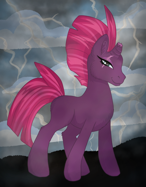 Size: 3300x4200 | Tagged: safe, artist:annuthecatgirl, derpibooru import, tempest shadow, unicorn, g4, horn, image, png, solo