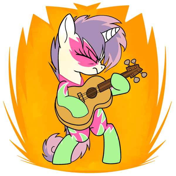 Size: 5000x5000 | Tagged: safe, alternate version, artist:derpydoodesigns, artist:derpydooreviews, derpibooru import, sweetie belle, pony, unicorn, g4, absurd resolution, acoustic guitar, alternate character, bipedal, clothes, eyes closed, female, filly, fire, foal, guitar, holding, horn, image, musical instrument, nose wrinkle, png, show stopper outfits, simple background, solo, sticker, transparent background