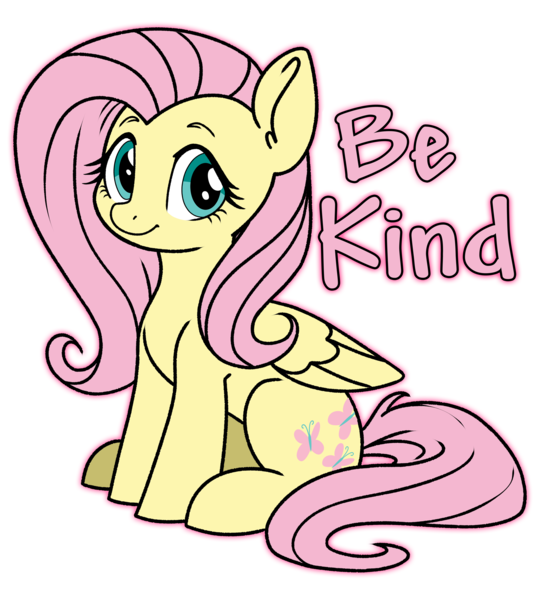 Size: 3888x4320 | Tagged: safe, artist:derpydoodesigns, artist:derpydooreviews, derpibooru import, fluttershy, pegasus, pony, absurd resolution, female, image, kindness, mare, png, simple background, sitting, smiling, solo, sticker, text, transparent background