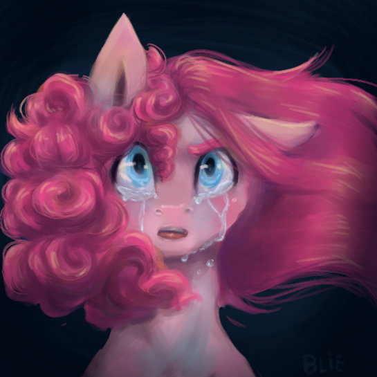 Size: 545x545 | Tagged: safe, artist:pjj0, derpibooru import, pinkie pie, earth pony, pony, g4, crying, duality, female, gradient background, image, mare, pinkamena diane pie, png