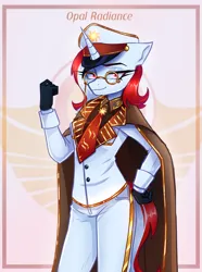 Size: 2229x3000 | Tagged: safe, artist:opal_radiance, derpibooru import, oc, oc:red rocket, anthro, pony, image, png, solar empire, solo