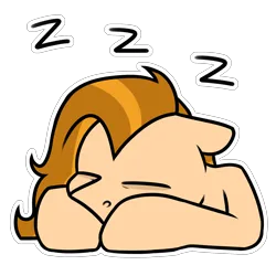 Size: 2000x2000 | Tagged: safe, artist:jellysiek, derpibooru import, oc, unofficial characters only, pony, eyes closed, high res, image, onomatopoeia, outline, png, simple background, sleeping, solo, sound effects, transparent background, white outline, zzz