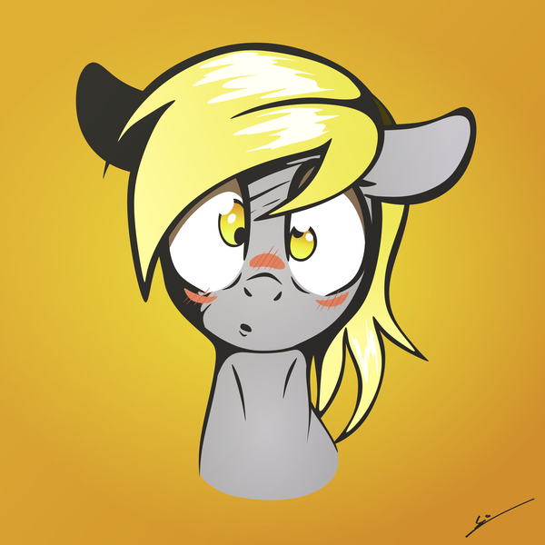 Size: 2580x2580 | Tagged: safe, artist:isaac_pony, derpibooru import, derpy hooves, pegasus, pony, g4, blushing, cute, derp, derpabetes, face, female, gradient background, head, head only, image, mare, png, solo, vector