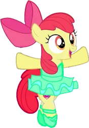 Size: 525x751 | Tagged: safe, artist:angrymetal, derpibooru import, editor:incredibubbleirishguy, apple bloom, g4, ballerina, ballet, ballet slippers, cute, dancing, image, kid, link in description, link in source, png