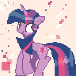 Size: 768x768 | Tagged: safe, artist:tingsan, derpibooru import, twilight sparkle, pony, unicorn, g4, digital art, female, image, jpeg, mare, pixel art, solo, unicorn twilight