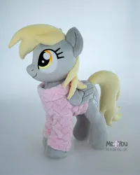 Size: 1440x1800 | Tagged: safe, artist:meplushyou, derpibooru import, derpy hooves, pony, g4, clothes, image, irl, jpeg, photo, plushie, solo, sweater