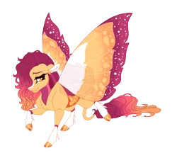 Size: 4400x3800 | Tagged: safe, artist:gigason, derpibooru import, oc, oc:drosophila, changepony, hybrid, female, image, png, simple background, solo, transparent background