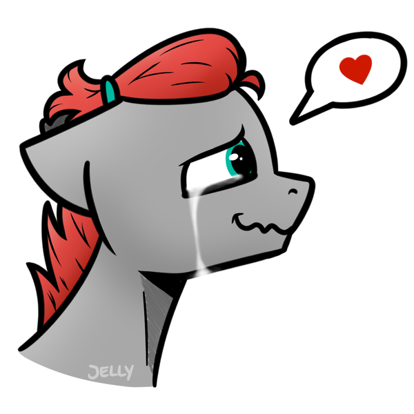 Size: 2000x2000 | Tagged: safe, artist:jellysiek, derpibooru import, oc, oc:cherry feather (pony), unofficial characters only, pegasus, pony, bust, crying, female, heart, high res, image, love, mare, pegasus oc, pictogram, png, portrait, profile, side view, simple background, solo, speech bubble, spoken heart, tears of joy, vent art, wavy mouth, white background, wings