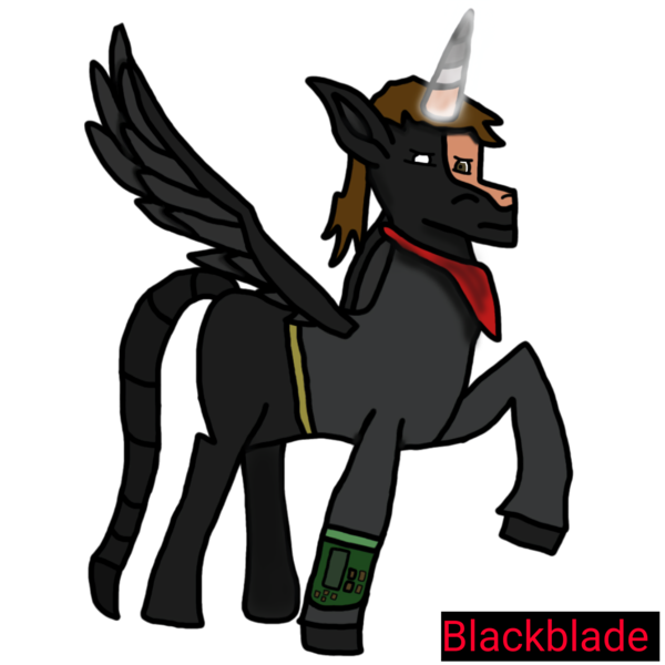 Size: 2560x2560 | Tagged: safe, artist:blackblade360, derpibooru import, oc, oc:blade (blackblade360), unofficial characters only, alicorn, pony, fallout equestria, 2024, alicorn oc, artificial alicorn, ashes town, black coat, brown eyes, brown mane, clothes, dark magic, digital art, fallout, glow, glowing horn, horn, ibispaint x, image, looking at you, magic, male, modified, mutant, pipbuck, png, pony oc, pose, raised leg, scarf, scorpion tail, serious, serious face, signature, simple background, spread wings, stallion, stallion oc, story included, tail, transparent background, white eye, wings