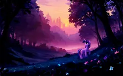 Size: 1920x1200 | Tagged: safe, ai content, derpibooru import, generator:noobai-xl, machine learning generated, twilight sparkle, pony, unicorn, g4, 16:10, female, horn, image, mare, outdoors, png, prompter:mfg637, solo, wallpaper, widescreen