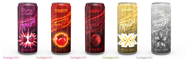 Size: 9500x3000 | Tagged: safe, artist:darklight1315, derpibooru import, fallout equestria, apogee energy drink, blood moon, cherry, drink, energy drink, fallout equestria: mayday, food, image, moon, no pony, png, simple background, soda can, stars, tomato, transparent background