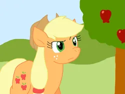 Size: 1191x894 | Tagged: safe, artist:cmara, derpibooru import, applejack, earth pony, g4, female, image, png, solo