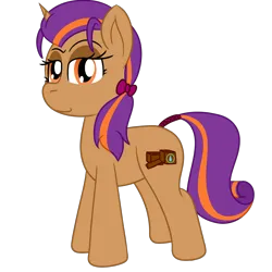 Size: 2000x2000 | Tagged: safe, artist:mariculture, ponerpics import, oc, oc:proper package, unofficial characters only, pony, unicorn, female, horn, image, looking at you, mare, png, simple background, smiling, smirk, solo, tail wrap, transparent background