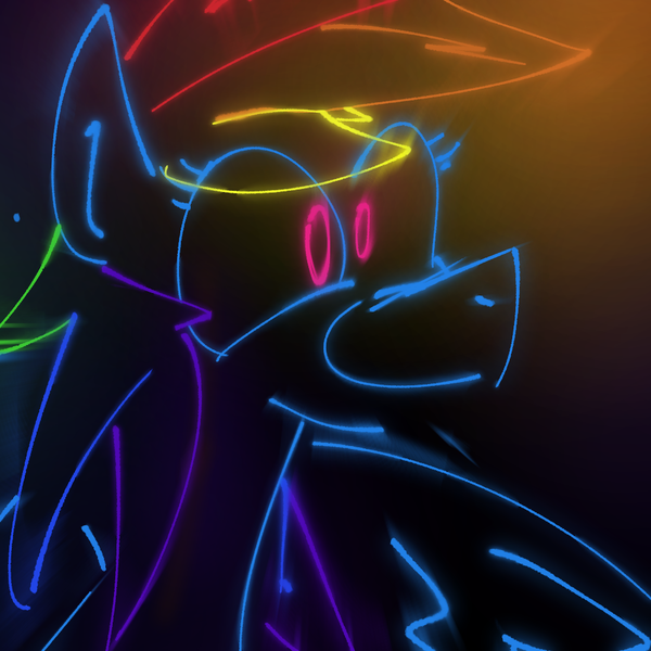 Size: 1000x1000 | Tagged: safe, derpibooru import, rainbow dash, pegasus, pony, black background, glow, image, looking forward, photo, png, simple background, smiling, solo