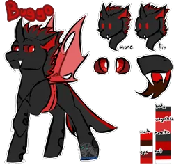 Size: 877x830 | Tagged: safe, artist:fluffyghost, derpibooru import, oc, oc:buggo, unofficial characters only, changeling, image, png, red changeling, red eyes, simple background, solo, transparent background