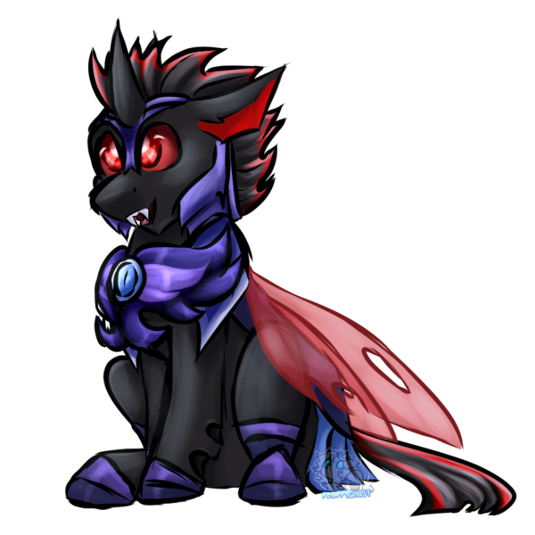 Size: 768x768 | Tagged: safe, artist:fluffyghost, derpibooru import, oc, oc:buggo, unofficial characters only, changeling, image, png, red changeling, red eyes, simple background, solo, transparent background