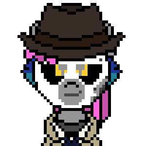 Size: 300x300 | Tagged: safe, artist:nukepony360, derpibooru import, oc, oc:7a, unofficial characters only, pony, robot, robot pony, clothes, cosplay, costume, detective, digital art, fallout, fallout 4, female, halloween, halloween costume, hat, holiday, image, mare, mlp fim's fourteenth anniversary, nick valentine, nightmare night, pixel art, png, simple background, solo, transparent background, trenchcoat