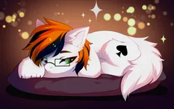 Size: 4164x2610 | Tagged: safe, artist:empress-twilight, derpibooru import, oc, oc:ace runner, pony, g4, g5, commission, glasses, image, male, male oc, png, solo, spade, ych example, your character here