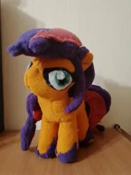 Size: 3000x4000 | Tagged: safe, artist:jbond, derpibooru import, sunny starscout, earth pony, pony, g5, female, handmade, image, irl, jpeg, mare, photo, plushie, solo, unshorn fetlocks