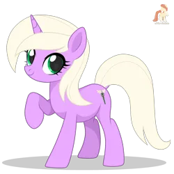 Size: 2500x2500 | Tagged: safe, artist:r4hucksake, derpibooru import, oc, oc:pearl violet, pony, unicorn, female, horn, image, mare, png, raised hoof, simple background, solo, transparent background