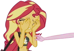 Size: 3641x2520 | Tagged: safe, derpibooru import, edit, edited screencap, editor:mrtoonlover83, screencap, pinkie pie, sunset shimmer, human, equestria girls, g4, background removed, female, image, not a vector, png