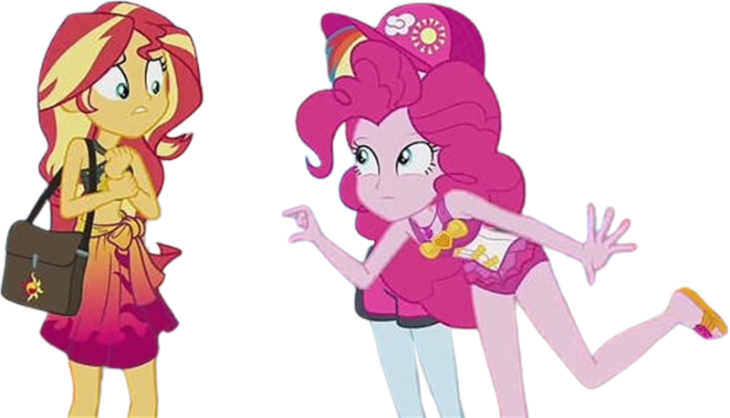 Size: 4399x2520 | Tagged: safe, derpibooru import, edit, edited screencap, editor:mrtoonlover83, screencap, pinkie pie, rainbow dash, sunset shimmer, human, equestria girls, g4, background removed, clothes, female, image, not a vector, one-piece swimsuit, pinkie pie swimsuit, png, swimsuit, trio, trio female