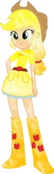 Size: 565x1800 | Tagged: safe, artist:mirai-digi, derpibooru import, applejack, equestria girls, g4, image, png, solo