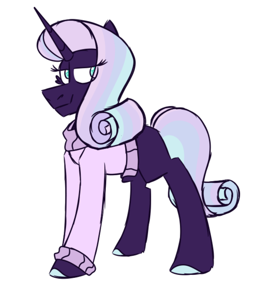 Size: 600x700 | Tagged: safe, artist:fuckomcfuck, derpibooru import, oc, oc:celestial dusk, unofficial characters only, pony, unicorn, clothes, horn, image, parent:princess celestia, parent:rarity, png, simple background, solo, sweater, transparent background