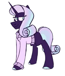 Size: 600x700 | Tagged: safe, artist:fuckomcfuck, derpibooru import, oc, oc:celestial dusk, unofficial characters only, pony, unicorn, clothes, horn, image, parent:princess celestia, parent:rarity, png, simple background, solo, sweater, transparent background