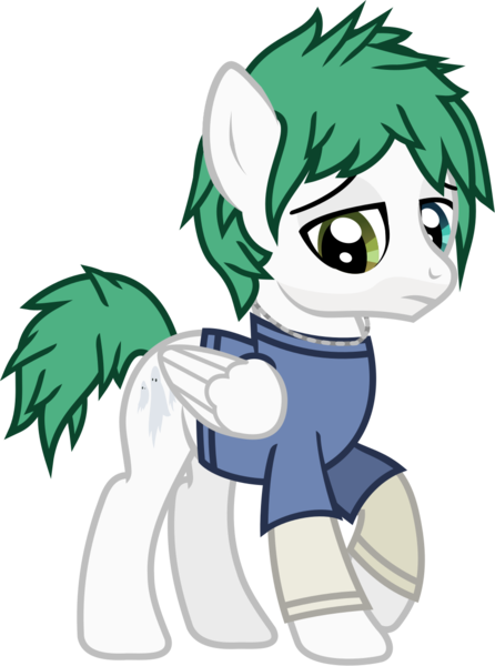 Size: 943x1269 | Tagged: safe, artist:lightningbolt, derpibooru import, ponified, pegasus, pony, .svg available, awsten knight, clothes, derpibooru exclusive, dyed mane, dyed tail, facial hair, folded wings, frown, heterochromia, image, jewelry, lidded eyes, long sleeves, looking at you, male, necklace, png, raised hoof, shirt, show accurate, simple background, solo, stallion, standing, t-shirt, tail, transparent background, vector, waterparks, wings