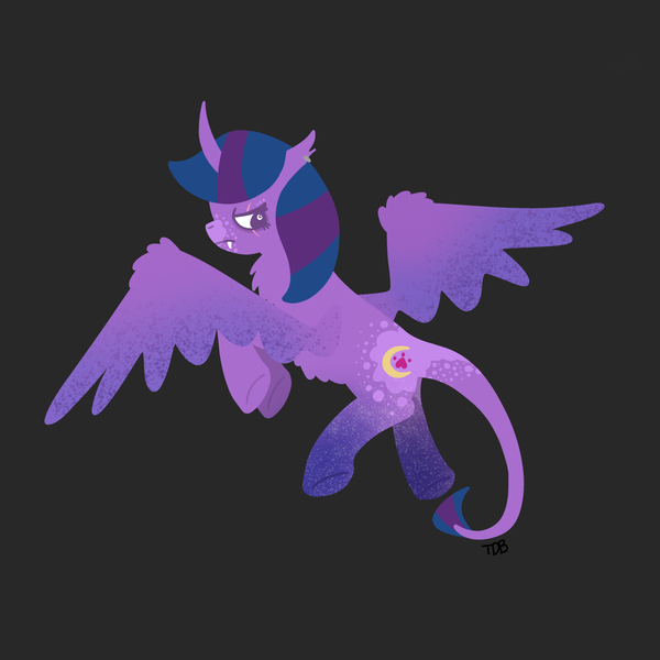 Size: 2048x2048 | Tagged: safe, artist:twidasherboop, derpibooru import, oc, unofficial characters only, alicorn, bat pony, pony, chest fluff, colored wings, cutie mark, cutie mark eyes, dynamic pose, facing away, fangs, frown, gradient legs, gradient wings, image, lineless, long tail, markings, neutral, png, pony oc, scar, signature, simple background, spotted, spread wings, tail, torn ear, unhappy, wing fluff, wingding eyes, wings