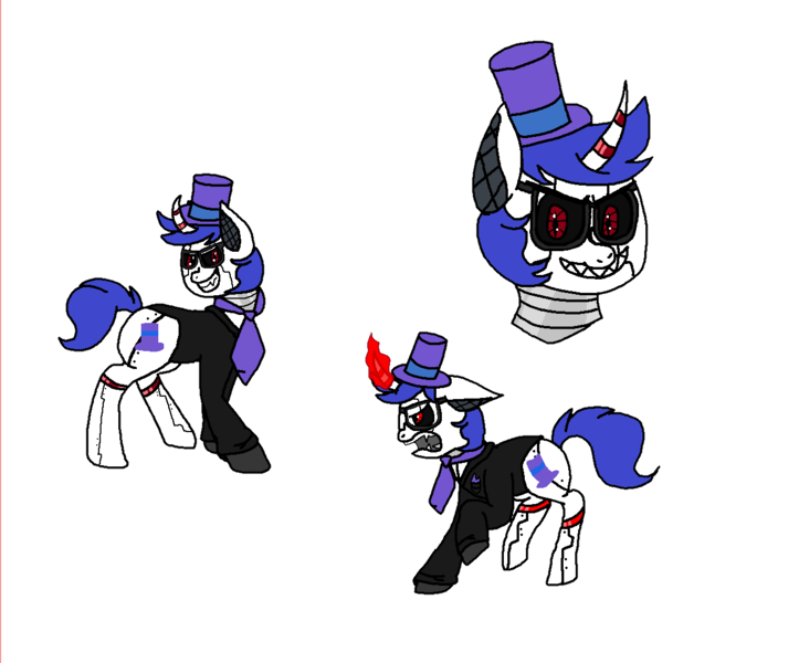 Size: 1302x1080 | Tagged: safe, artist:xxduncandonutxx, derpibooru import, ponified, original species, pony, robot, robot pony, unicorn, crossover, horn, image, png, roblox