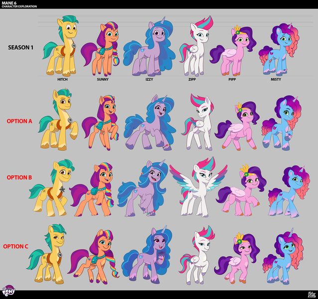 Size: 4779x4491 | Tagged: safe, derpibooru import, official, hitch trailblazer, izzy moonbow, pipp petals, sunny starscout, zipp storm, earth pony, pegasus, pony, unicorn, g5, my little pony: tell your tale, applejack (g5), concept art, female, fluttershy (g5), horn, image, male, mane five, mane six (g5), mane stripe sunny, mare, misty brightdawn, pinkie pie (g5), png, rainbow dash (g5), rarity (g5), rebirth misty, royal sisters (g5), siblings, sisters, stallion, twilight sparkle (g5)