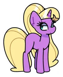 Size: 1404x1712 | Tagged: safe, artist:kindakismet, derpibooru import, ponified, pony, unicorn, gravity falls, horn, image, jpeg, pacifica northwest, simple background, smiling, solo, white background