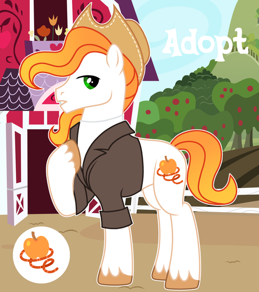 Size: 1280x1444 | Tagged: safe, artist:vi45, derpibooru import, oc, earth pony, pony, clothes, hat, image, male, png, shirt, solo, stallion